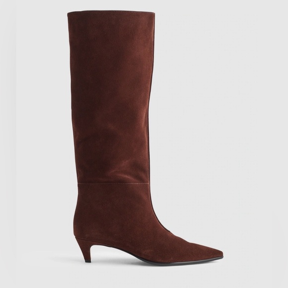 NEW! MADEWELL Women’s Emilie Tall Suede Boot Chocolate Raisin Size 10.5 - no box - Picture 15 of 16